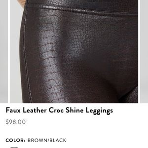 Spanx Croc shine leggings XL